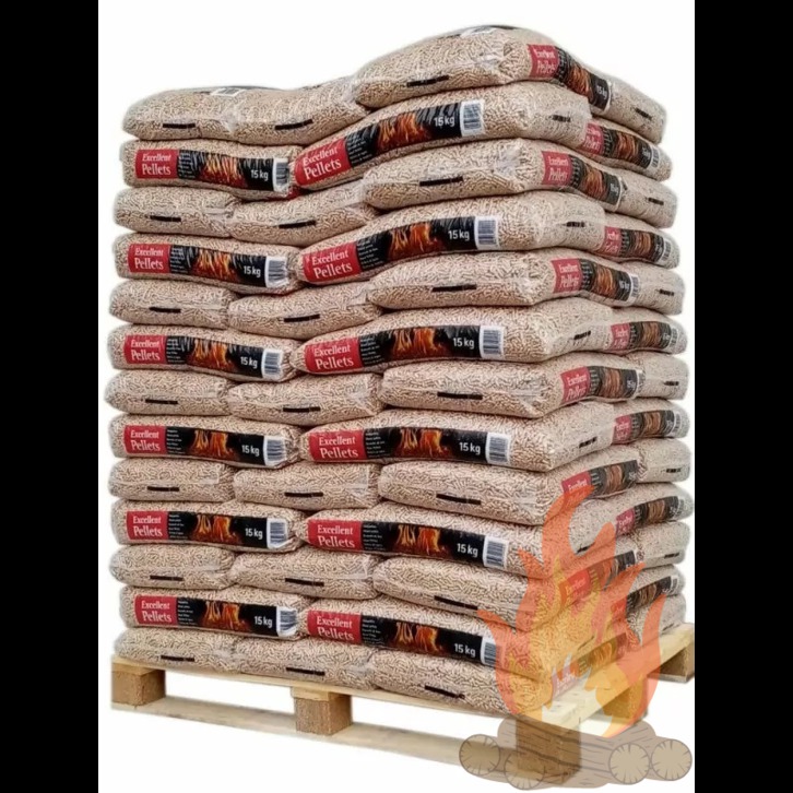 1 PALETTE GRANULS DE BOIS PREMIUM - 65 Sacs de 15kg Maison 2