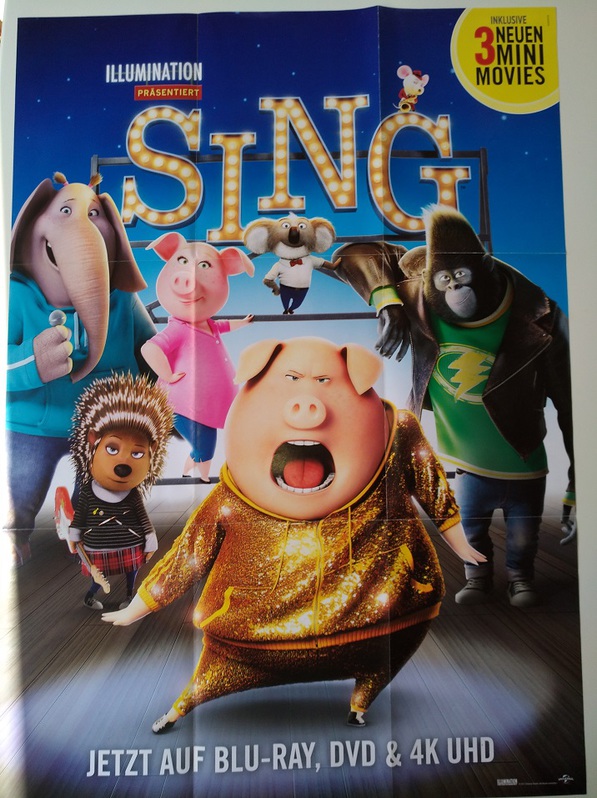 Affiche. TOUS EN SCÈNE (SING) Affiche. TOUS EN SCÈNE (SING) Objects de collection