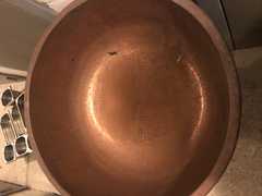 Bassines à confiture en. Cuivre martelées à la main très solide et épaisse neuves